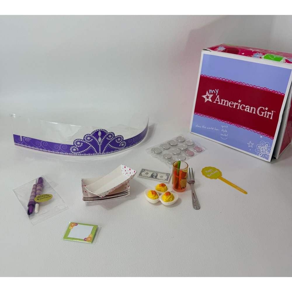 American Girl Doll 2013 Accessories Birthday and Snack Good Condition